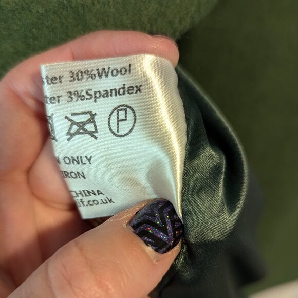 Collectif Heloise Vintage Leaves Coat Women's 6 - Picture 6 of 8